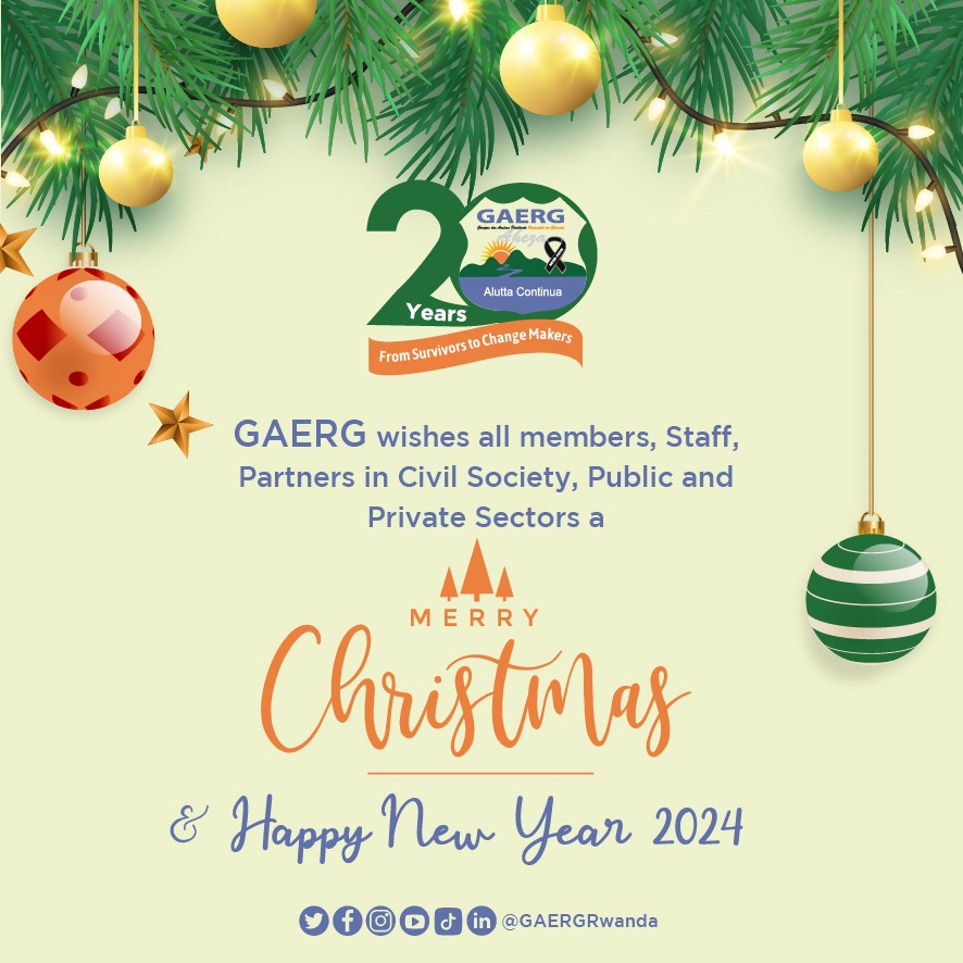 As we celebrate this beautiful festive season, GAERG would like to extend our warmest wishes to our amazing members, staff, and partners. Your existence and presence have made us great, allowing us to achieve more in the areas of "𝗠𝗲𝗺𝗼𝗿𝘆 &amp; 𝗚𝗲𝗻𝗼𝗰𝗶𝗱𝗲