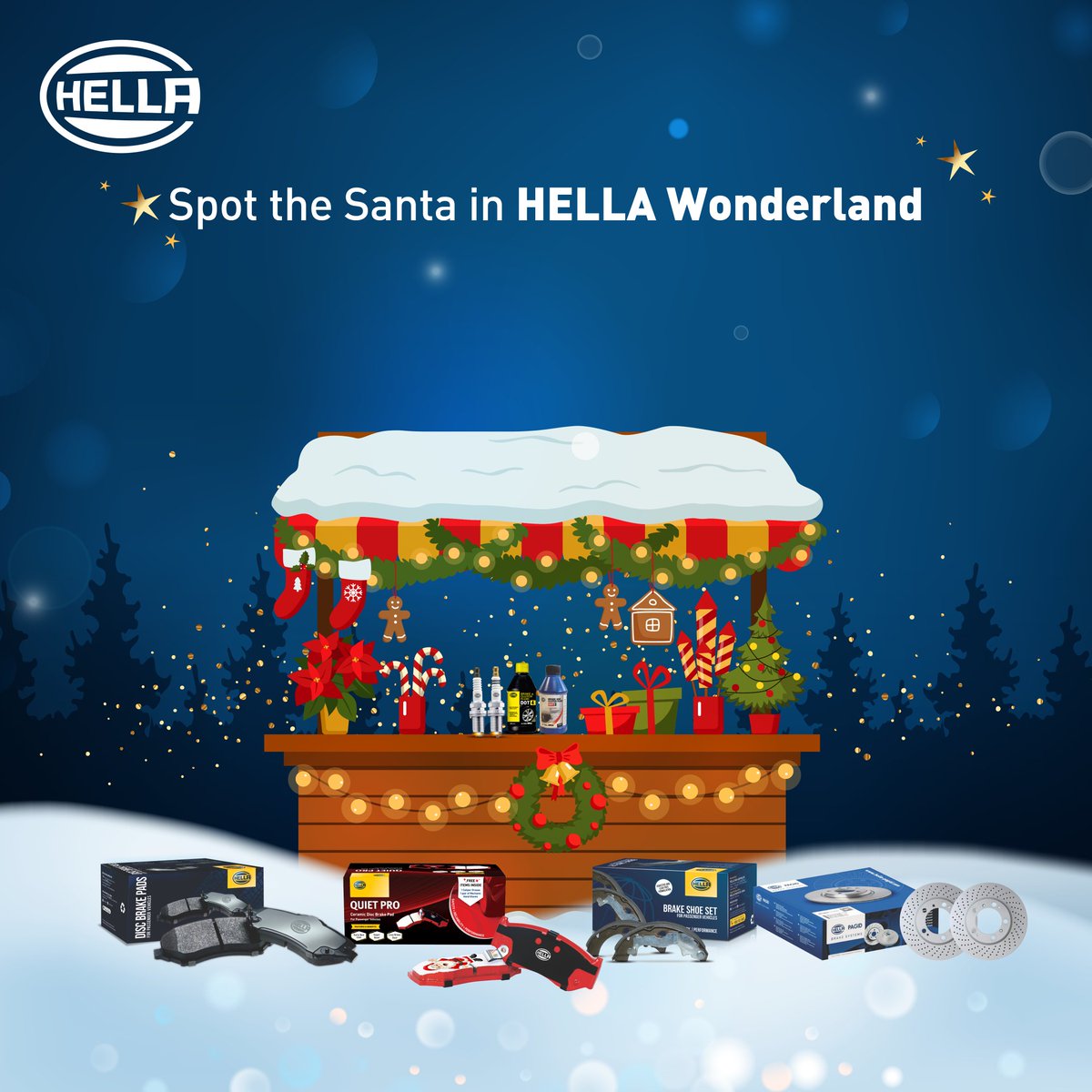 Hella_India's tweet photo. Take a relaxing halt from the holiday hustle with HELLA's stopping power!
Try to spot Santa in this festive maze and enjoy a peaceful holiday knowing HELLA Brakes have your back.
#SpotTheSanta #HELLABrakes #AutomotiveLighting #Trivia #FindSanta #HELLAWonderland #HELLAIndia https://t.co/vrgMcjWZOh