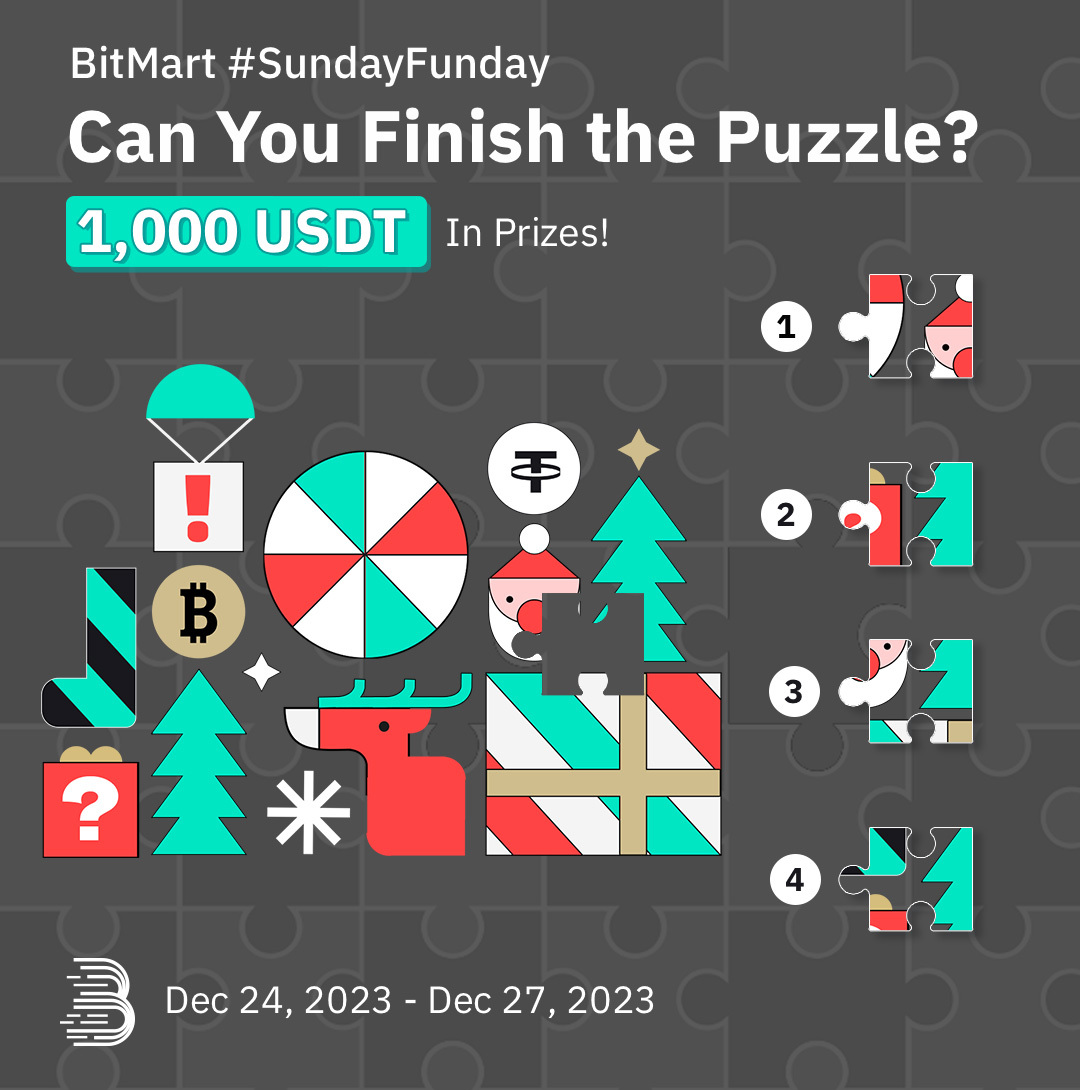 BitMartExchange's tweet photo. Unwrap the #BitMartCryptoXmas holiday fun - find the missing piece for a chance to share 1,000 USDT! 🌟🔍

1️⃣Follow @BitMartExchange &amp; @SphereX_XYZ
2️⃣Quote RT with your answer &amp; tag 3 crypto pals
3️⃣Fill: https://t.co/JdXmhcTefA