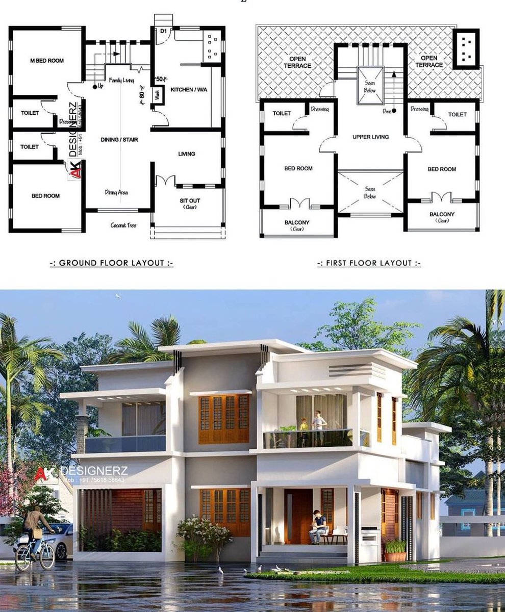 HomeideasIdea's tweet photo. Budget Home Exterior with plan https://t.co/Zx3K0J7F3X
