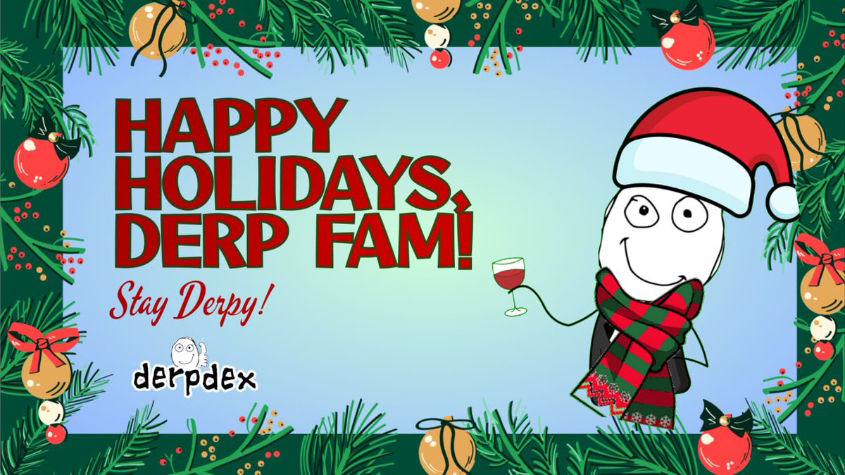 DerpDEXcom's tweet photo. 🤪We wish you a #DERPXMAS! 🎅
🚀Counting down to airdrop campaign and dev team is currently working hard to make sure everything goes smoothly! 

👀Just to give some sneak peek on what to expect: 
- More airdrop for certain categories, including OG, Testnet user, and @zksync @base #opBNB users! 
- FCFS 

🎁First let's take a moment and celebrate the jolly holiday with family and friends! We will drop the DERPXMAS prize real soon. Stay tuned! 

$DERP #memecoins #derpfam