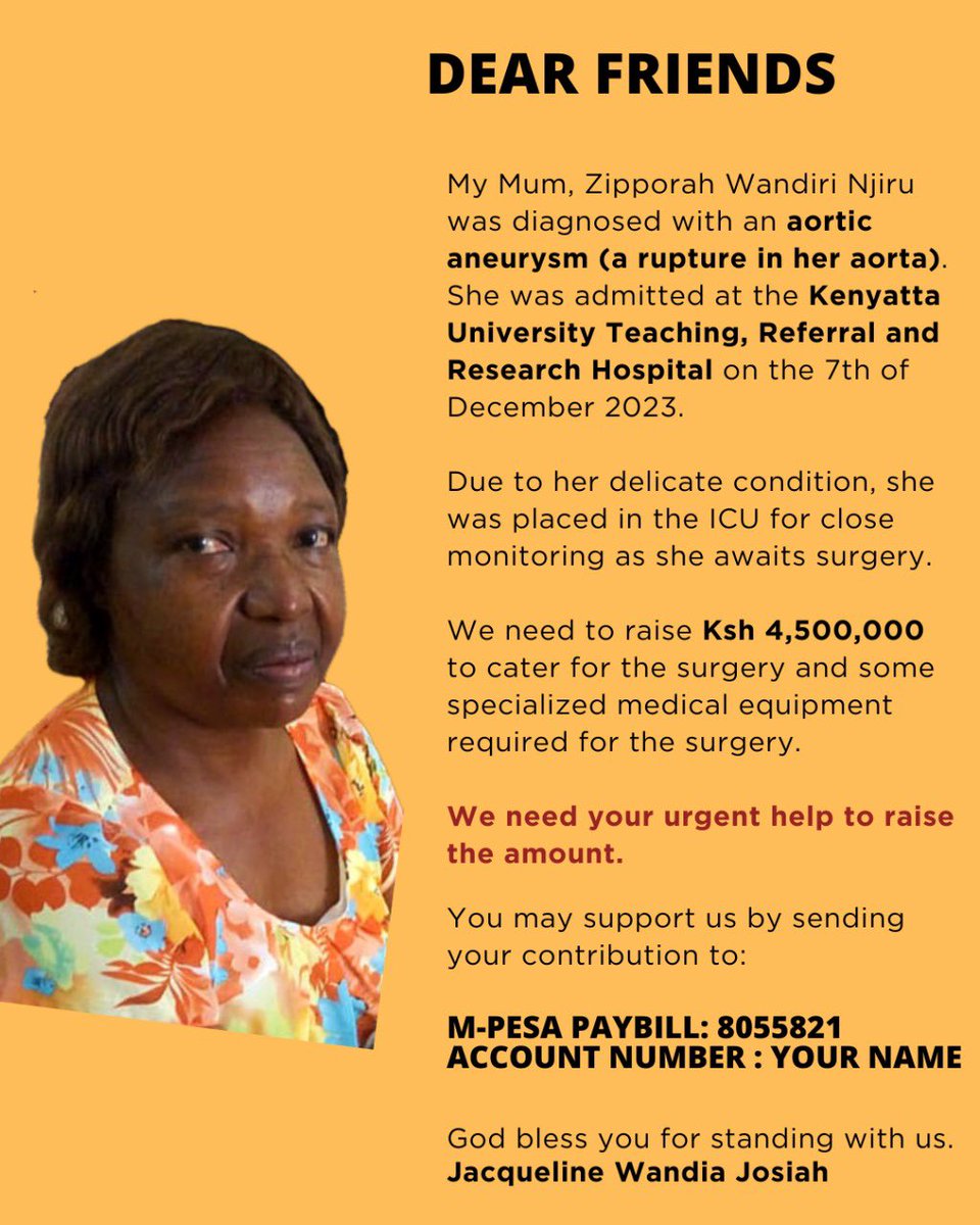 Dear Friends, please let’s come through for Mama Armu as she prepares to undergo surgery. Kindly donate the little amount you have. Together we can raise this amount. Thank You ❤️