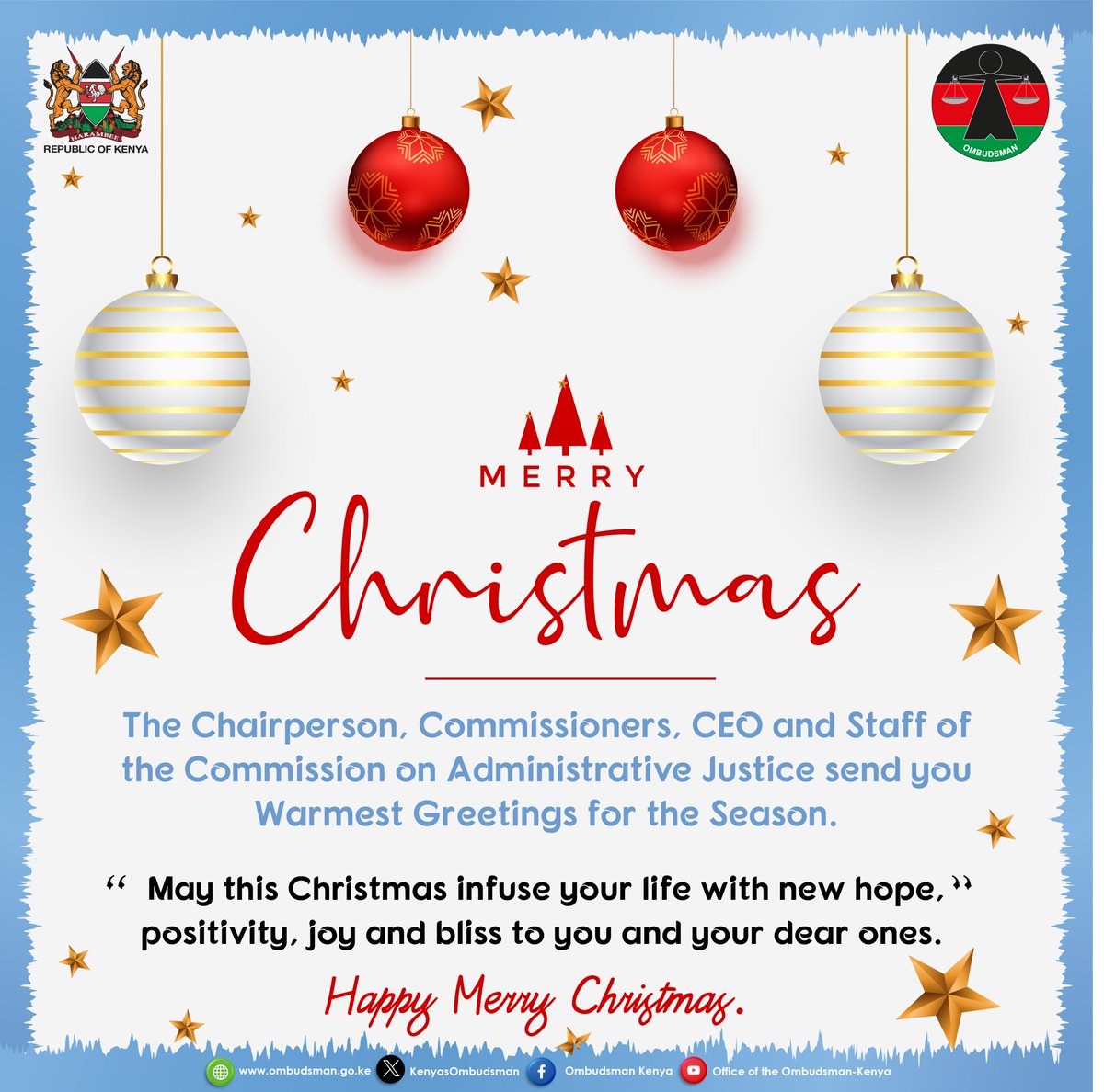 As we joyously embrace the festive season, our heartfelt wishes extend to you and your cherished ones for a joyful and healthy holiday. May the approaching new year bring you abundant blessings,