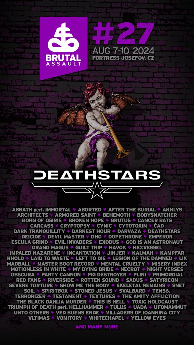 deathstars's tweet photo. Wee are excited to play Brutal Assault this summer. https://t.co/rQpnkf1luK