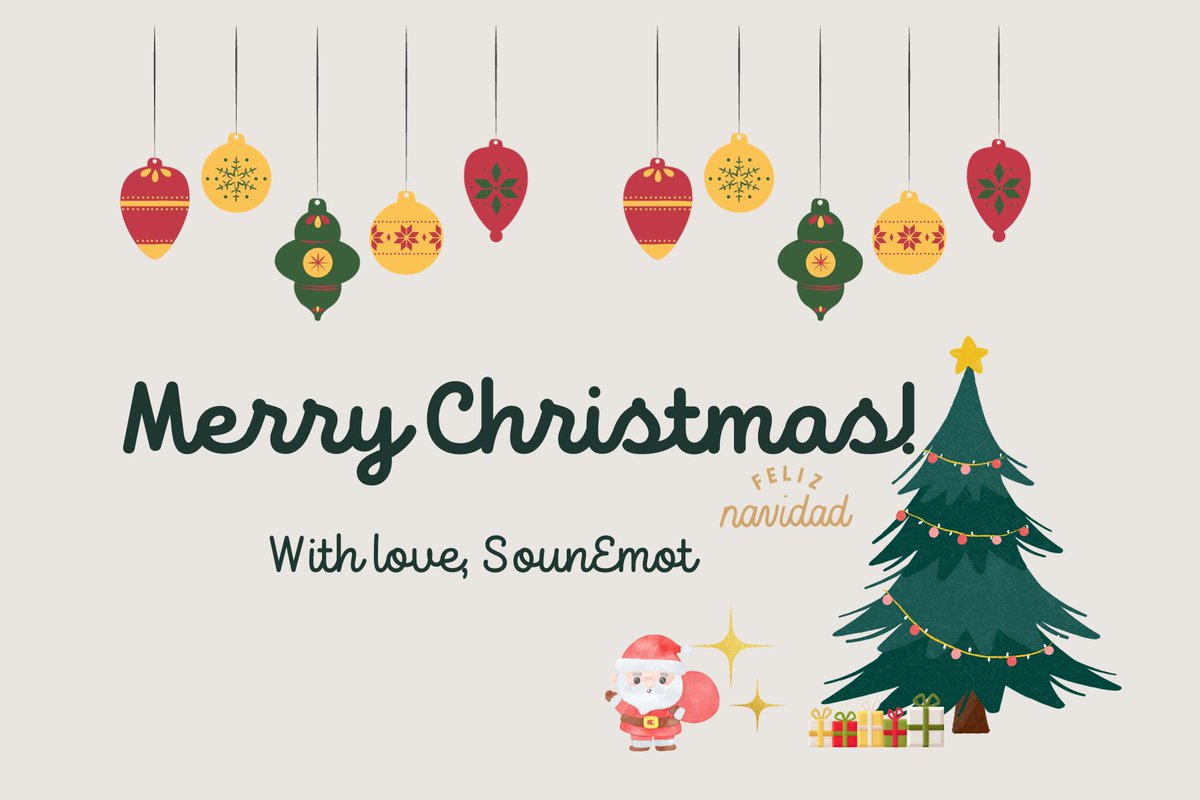 sounemot's tweet photo. Hi guys
Merry Christmas to all our dear friends and followers! 🎅🌟 May this Christmas be full of love, joy with your loved ones. May every bright light of the Christmas tree illuminate your hearts and bring you peace and happiness. https://t.co/gz9FK3n7hO