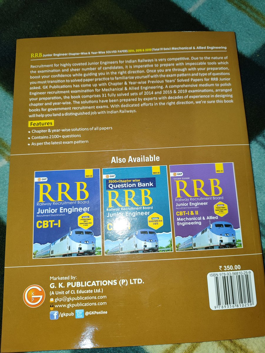 Abhinay855's tweet photo. @GKPonline please stop selling books with wrong information ,in this book you mentioned that there is solved papers of 2014,2015&amp;2019 but there is not a single question of 2019 ?? 
  Is not this a fraud case ?? Refund my amount and stop this kind of fraud. https://t.co/ADGZY0uePq