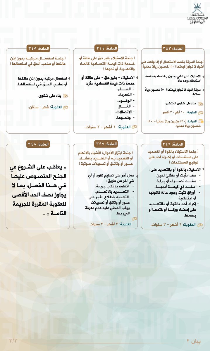 🔷 سلسلة بيان في قانون الجزاء.