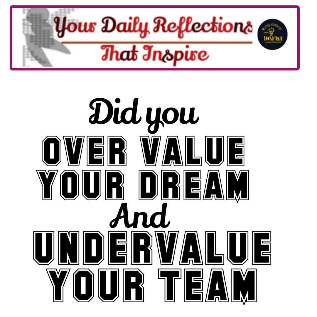 Your Team will determine the Reality of your Dream ! They'll support and anchor you, test you, propel you into new reality and celebrate with you