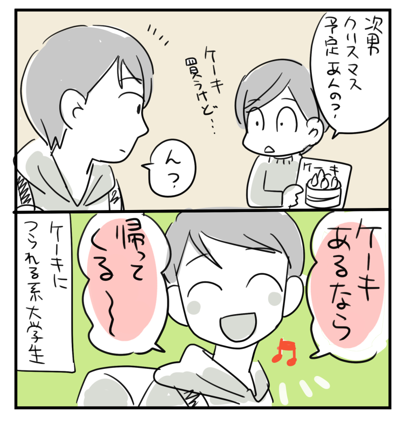 おやつ大好き次男のクリスマス 