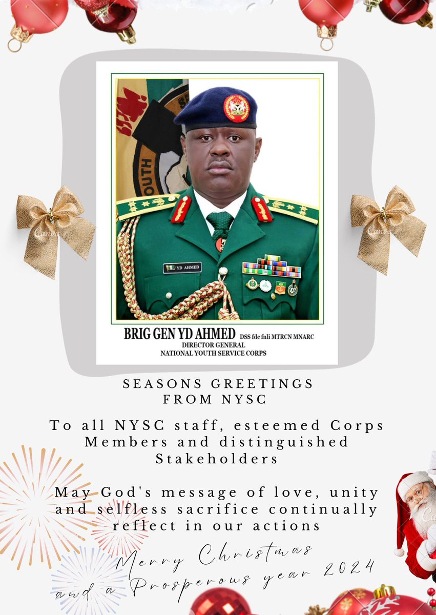NYSC NDHQ (@officialnyscng) on Twitter photo 2023-12-24 06:07:13