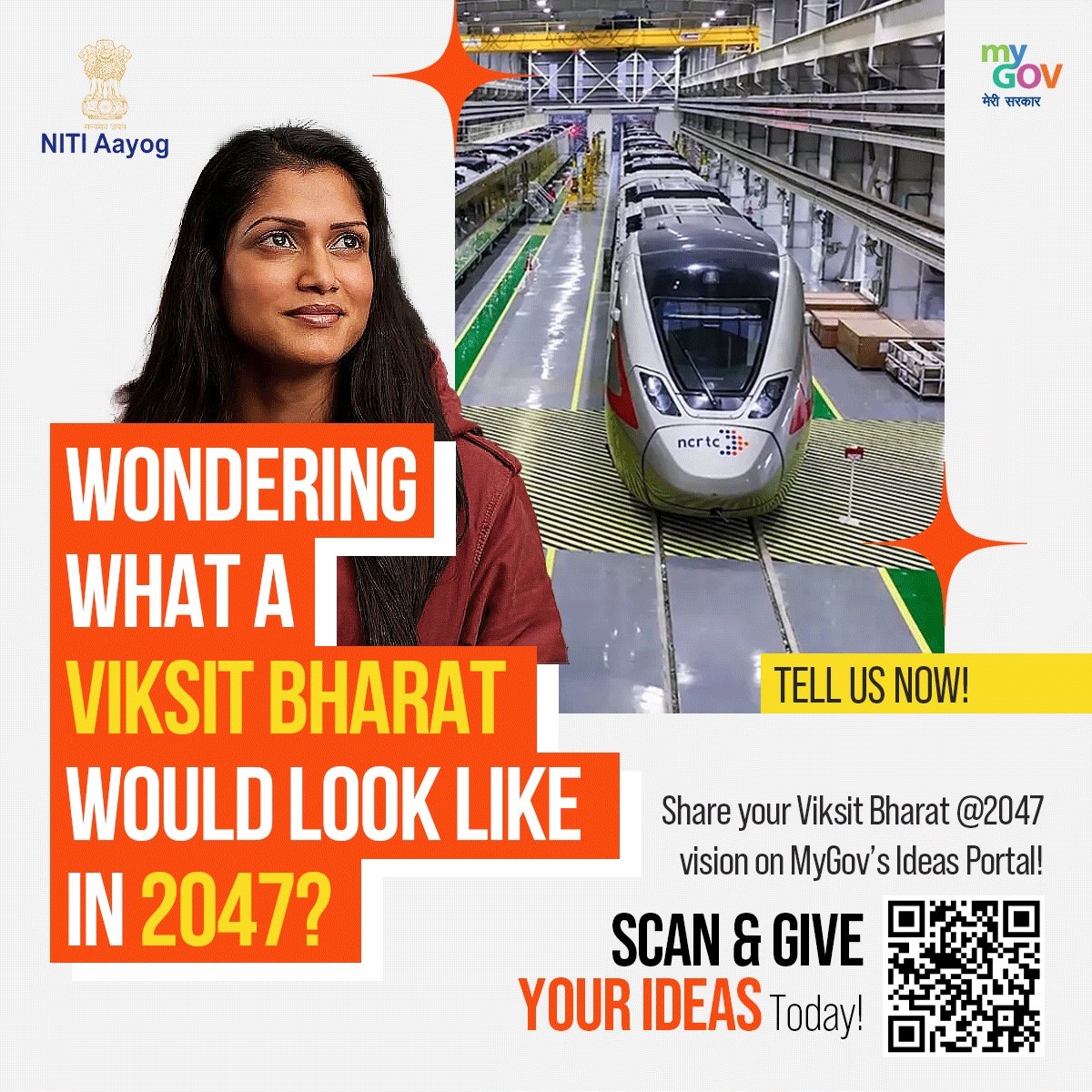 PoonambenMaadam's tweet photo. Shape the blueprint for Viksit Bharat @ 2047!

Share your dreams and hopes for a thriving India on #MyGov.

Visit: https://t.co/bb5NkbVxPB…

#ViksitBharatSankalpYatra
#HamaraSankalpViksitBharat https://t.co/XNj0LAK3B9