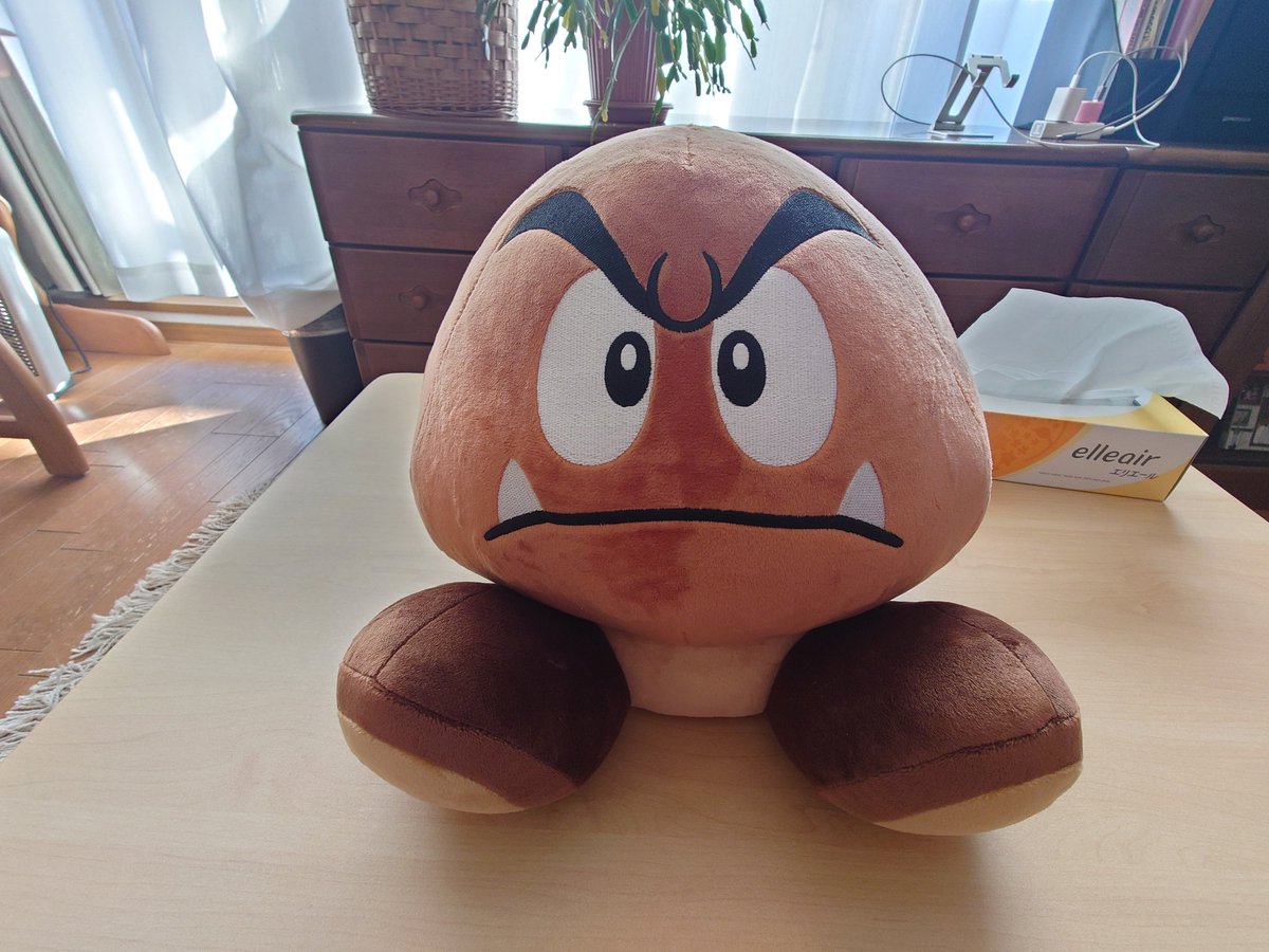naoraora's tweet photo. クリボーが想像以上に可愛くて、上に座るのが可哀想に思え、使うかどうか悩む。。。 https://t.co/fVCSIN2LuG