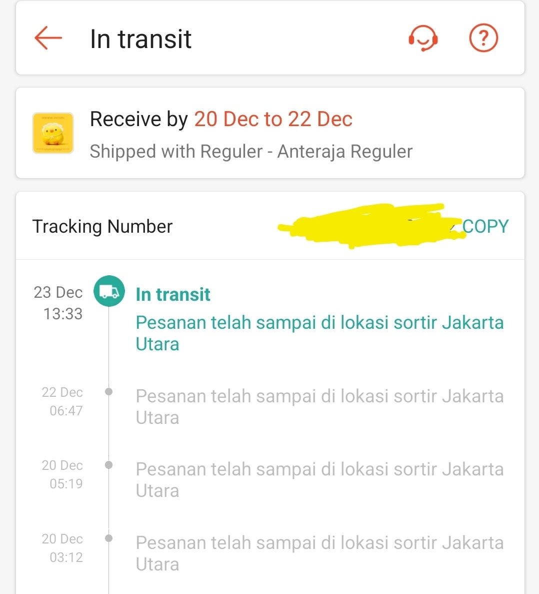 Jenn_Nurtanio's tweet photo. Lu ngapain gua tanya? Udah seminggu @AnterajaCare @anteraja_id , update tiap hari di sortir biar apa? Biar keliatan kerja? Tutup aja si kata gua🙏🏻 cepetan dari china sumpah :) @ShopeeID tolong kalo bisa ilangin aja opsi anteraja https://t.co/VsDsHBFaiR
