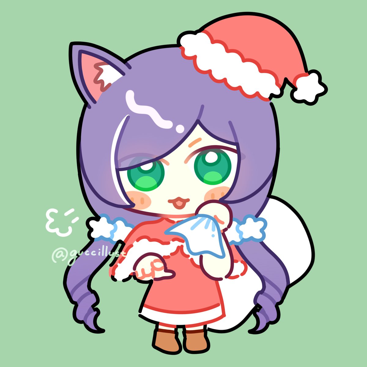 guccillust's tweet photo. クリスマスキャルちゃん♡  #プリコネR https://t.co/R4cnYcSjr4