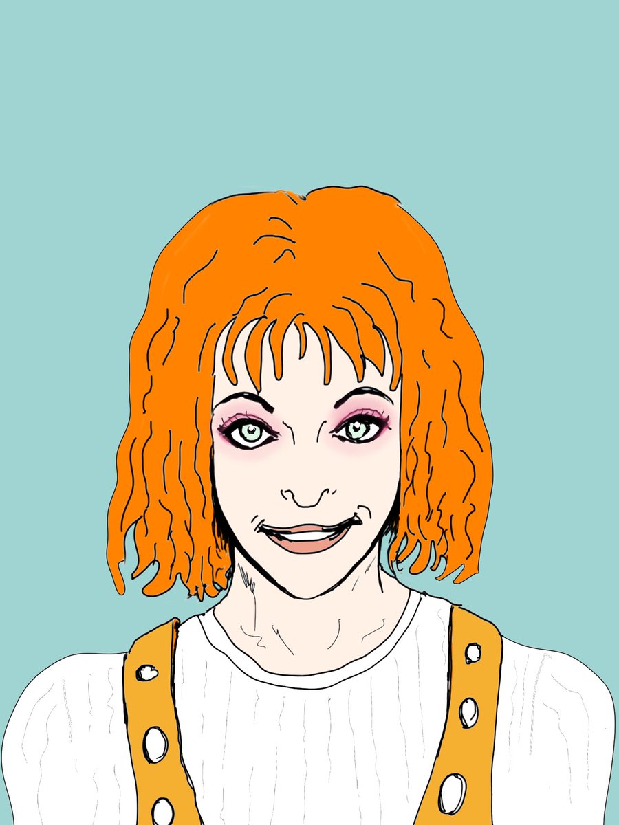 kanchanfunlife's tweet photo. Hi everybody! The Fifth Element was a weirdest movie? But Leeloo was so cute. 映画フィフス・エレメントを見た後に????ってなって、リー・ルーが可愛かったな、そりゃーミラ・ジョヴォヴィッチが演じて言えばね。#nftart #NFTCommunity #illustraion #fiftfelement #leloo #millajovovich https://t.co/HKyWjV9OTC