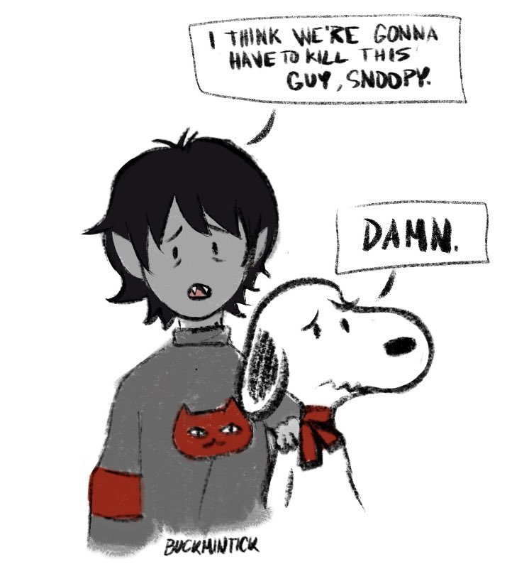 buckmintick's tweet photo. #marceline #adventuretime #snoopy https://t.co/wqmjC4vtDO