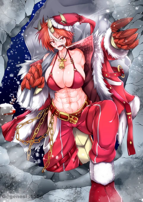 #過去に描いたXmas絵を晒そう今夜新クリスマス絵投稿予定 