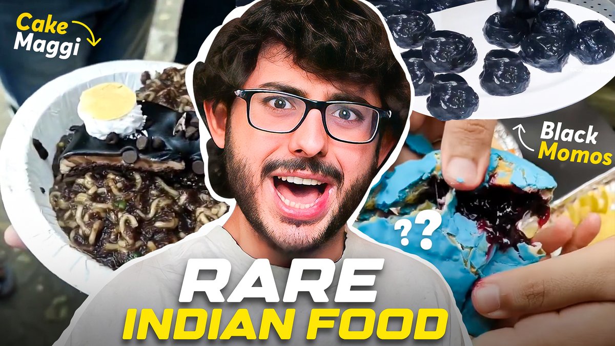 CarryMinati's tweet photo. NEW ROAST VIDEO OUT NOW!
RARE INDIAN STREET FOOD....YUMMYY🤤 
WATCH: https://t.co/MpcPrV0Bud
Bhaagke jao aur dekho #Food https://t.co/xcGIipLp7z