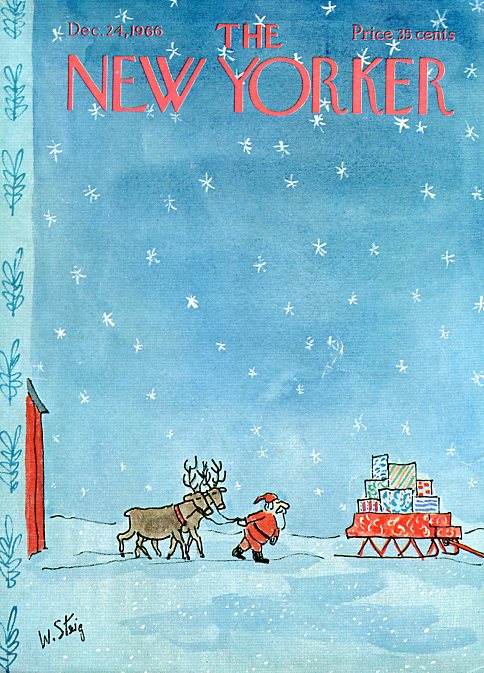 #OTD in 1966
Cover of The New Yorker, December 24, 1966
William Steig
#TheNewYorker #WilliamSteig #SantaClaus #Santa #Christmas #Natale #Holidays #Christmasgifts #Christmaspresents #reindeer