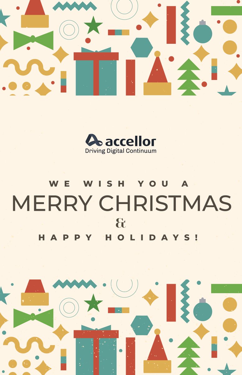 May the spirit of Christmas fill your hearts with joy, peace, and goodwill.

As we raise a toast to the season, we wish you a Merry Christmas!

#Accellor #Christmas2024 #HappyHolidays