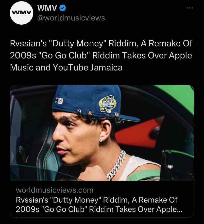 Hapilos's tweet photo. Love to see it 🤩👍🏾
#DuttyMoneyRiddim taking ova ‼️

#RajahWild #Brysco #Valiant #Squash #Buddum #9ine #MalieDonn #Rvssian #HeadConcussionRecords #GoGoClub #GoGoClubRiddim #DuttyMoneyRiddim #DancehallMusic #Dancehall #DancehallArtist #DancehallDaily #DancehallReggae https://t.co/6LpuKYuBPZ