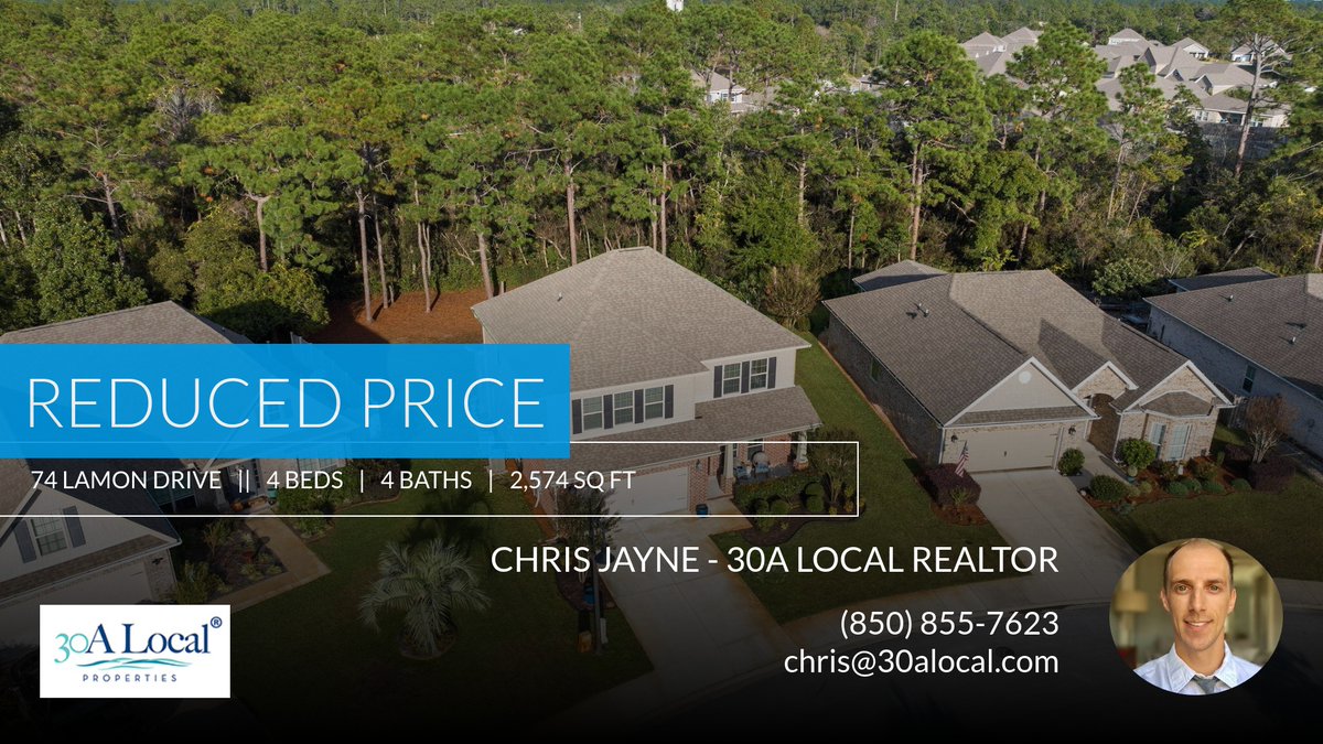 mitnerj10's tweet photo. 📍 Reduced Price 📍 This recently reduced home at 74 Lamon Drive in Santa Rosa Beach won't last long, so, don't wait to set up a showing! Reach out here or at (850) 855-7623 for more information! https://t.co/9KBOUXSXr0 https://t.co/StWyo9evaJ