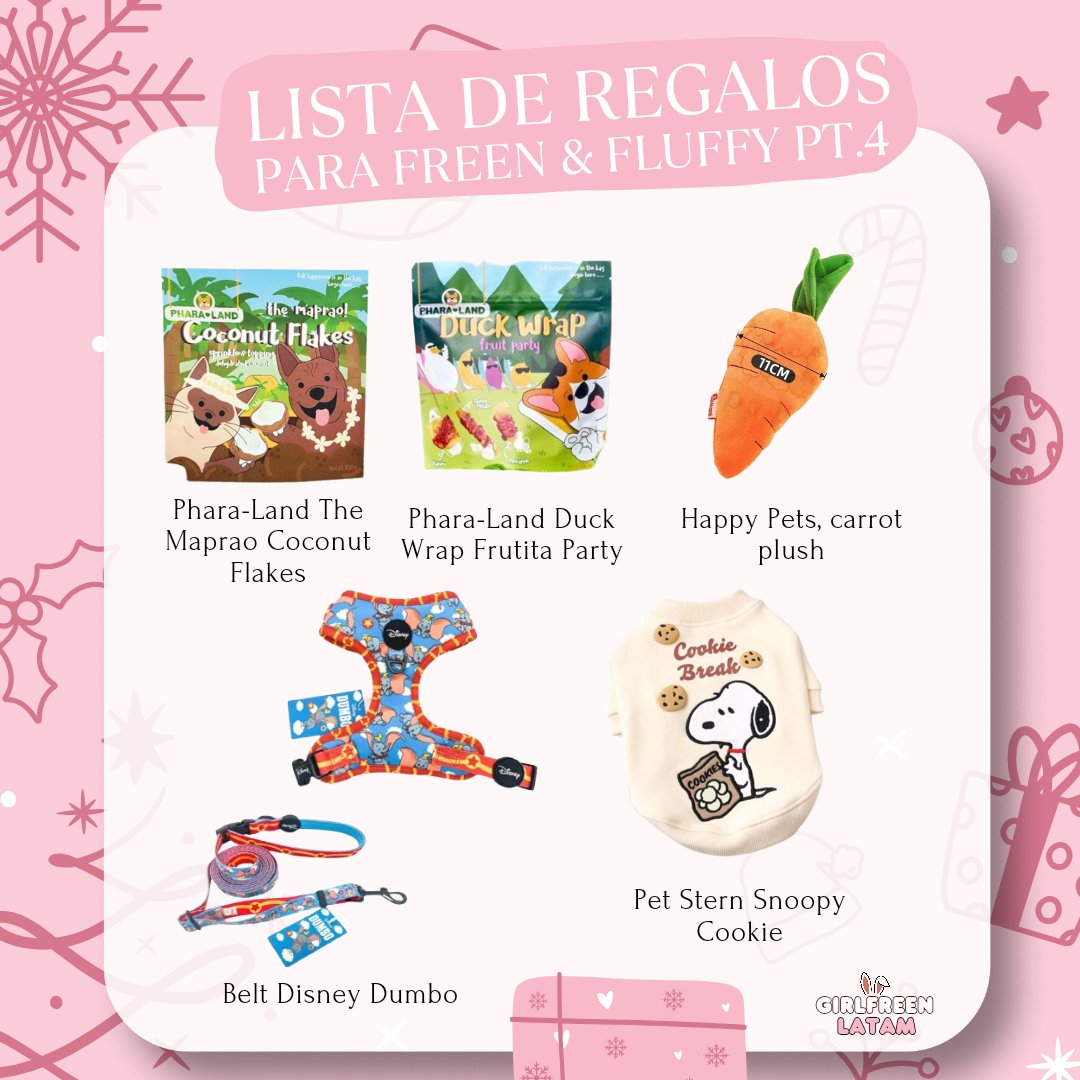 srchafreenlatam's tweet photo. 𝑹𝒆𝒈𝒂𝒍𝒐𝒔 𝑵𝒂𝒗𝒊𝒅𝒆ñ𝒐𝒔 𝒑𝒂𝒓𝒂 𝑭𝒓𝒆𝒆𝒏 &amp; 𝑭𝒍𝒖𝒇𝒇𝒚 
🎄🎁.

Una vez más, gracias por permitirnos representar a Latam frente a Freen. Su confianza nos impulsa a seguir trabajando con dedicación y cariño. ¡Gracias por formar parte de esto!

#srchafreen #GIRLFREEN https://t.co/9HUTDt2wOv