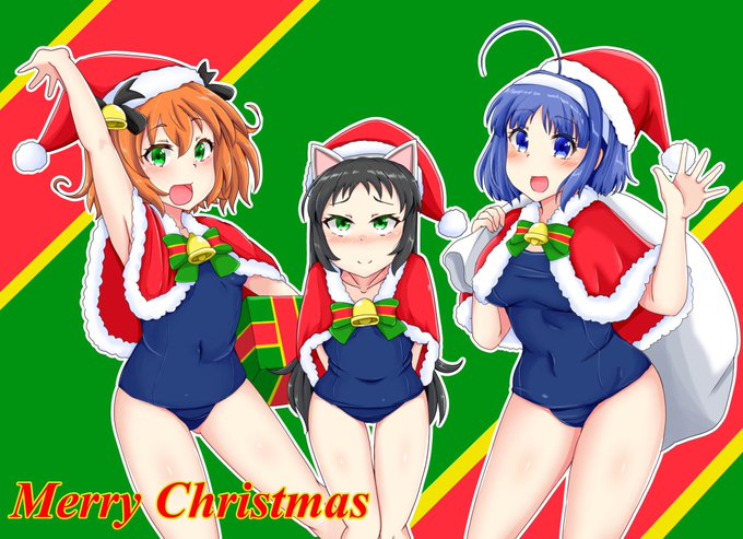 メリークリスマスって事で天使たちのスク水サンタ
筆が遅くてファントムまで描けなかった… 