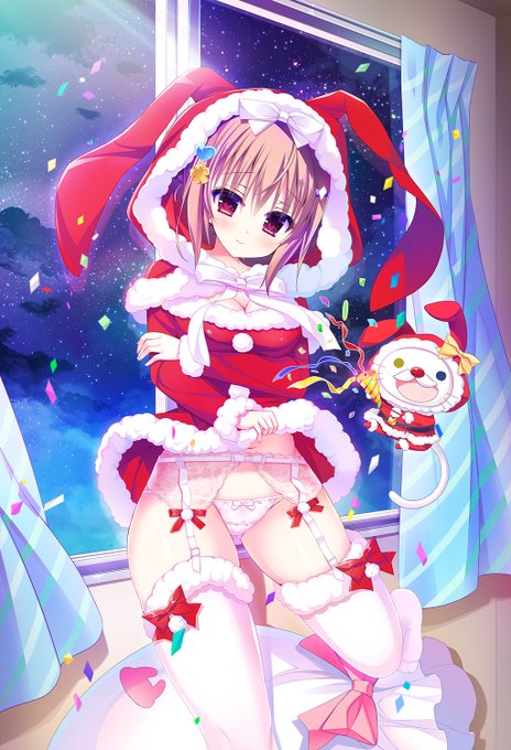 いい子にしてると🎄サンタ花梨とシロ🎄がやってくる🎶