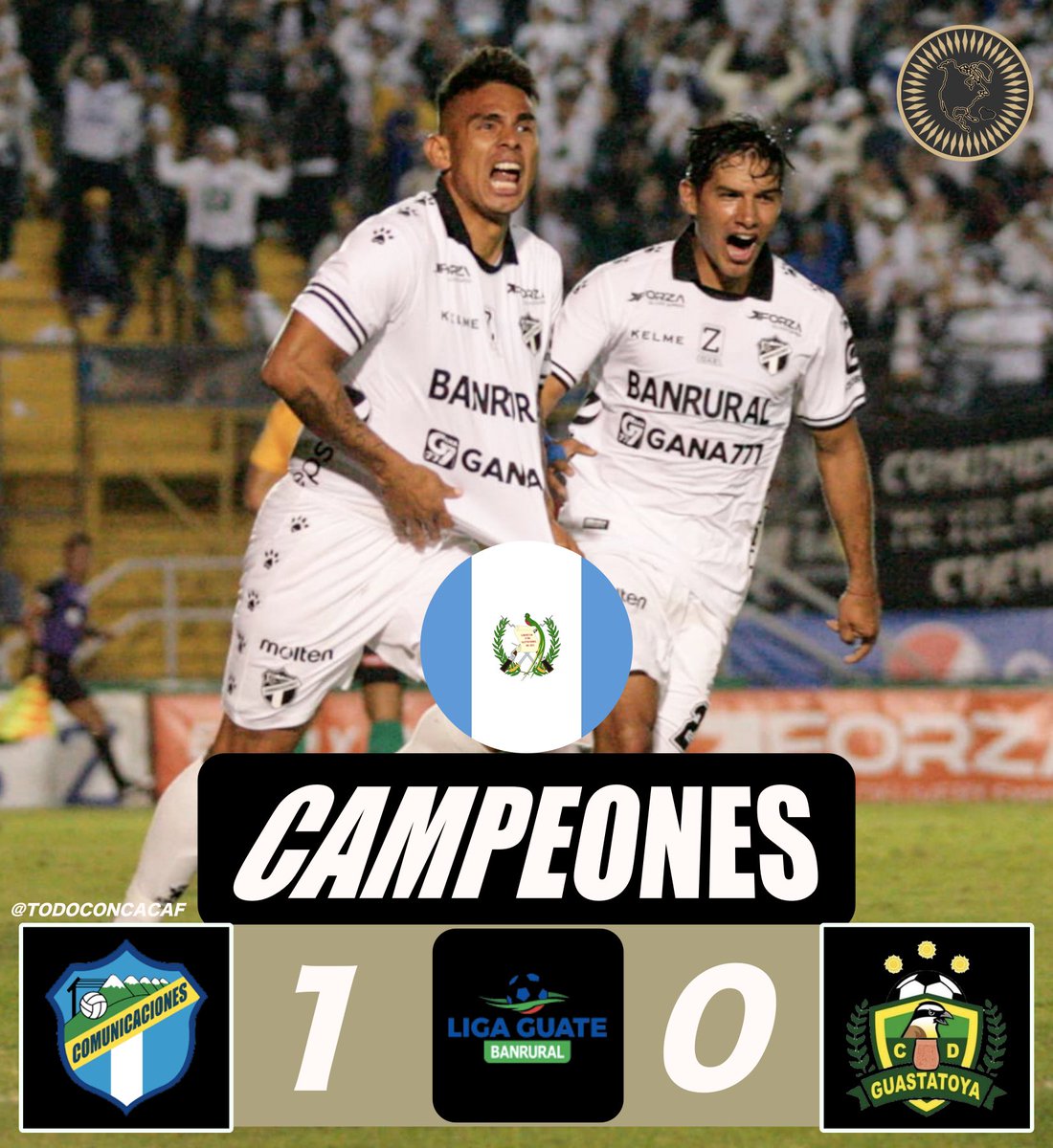 CNFconcacaf's tweet photo. 🏆COMUNICACIONES FC
🇬🇹LIGA GT

El EQUIPO MAS CAMPEÓN de GUATEMALA consigue su Campeonato Número 32 en la Historia.

Se clasifica a la Copa Centroamericana 2024 con el Campeonato. https://t.co/tble3DoIcl
