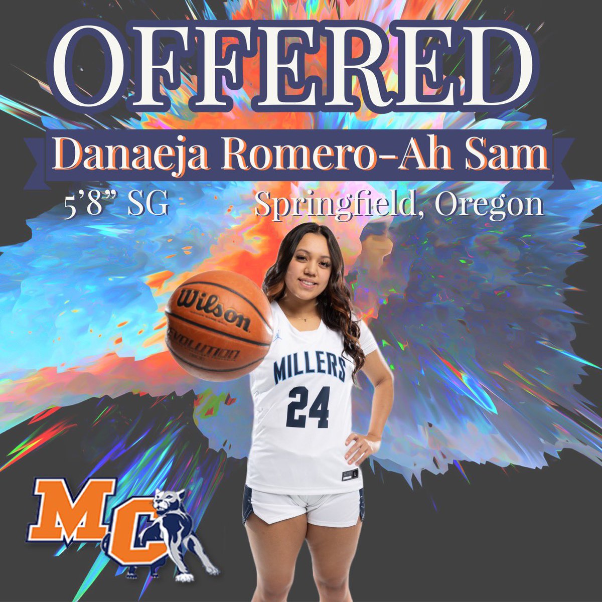 Thank you to Coach Tess for blessing me with an offer to Morton College! #gopanthers💙🧡 @aldermantesa 
@mortonjcwbb 
@jnbahoops2018