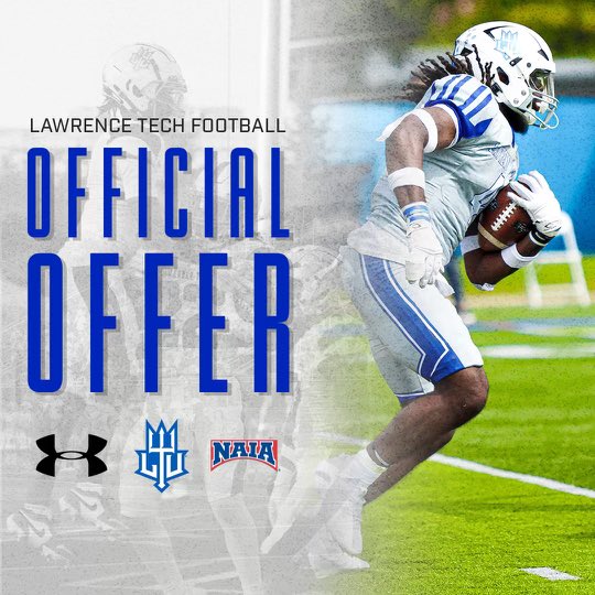 After a great conversation with @CoachMerchLTU I am blessed to receive an opportunity to play football at Lawrence Tech!! AGTG @Alex_OBrien16 @IkeVEagles1 @LTU_FB @TheD_Zone @RisingStars6 @MIexposure @youngslingersQB