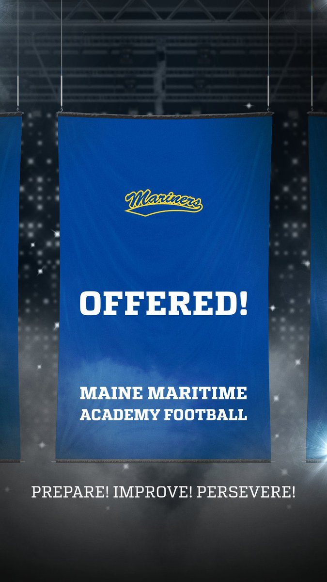 Blessed to receive an offer to play for <a href="/MMA_Football/">Maine Maritime FB</a> Thank you <a href="/coachcalpowell/">Calvin Powell</a>