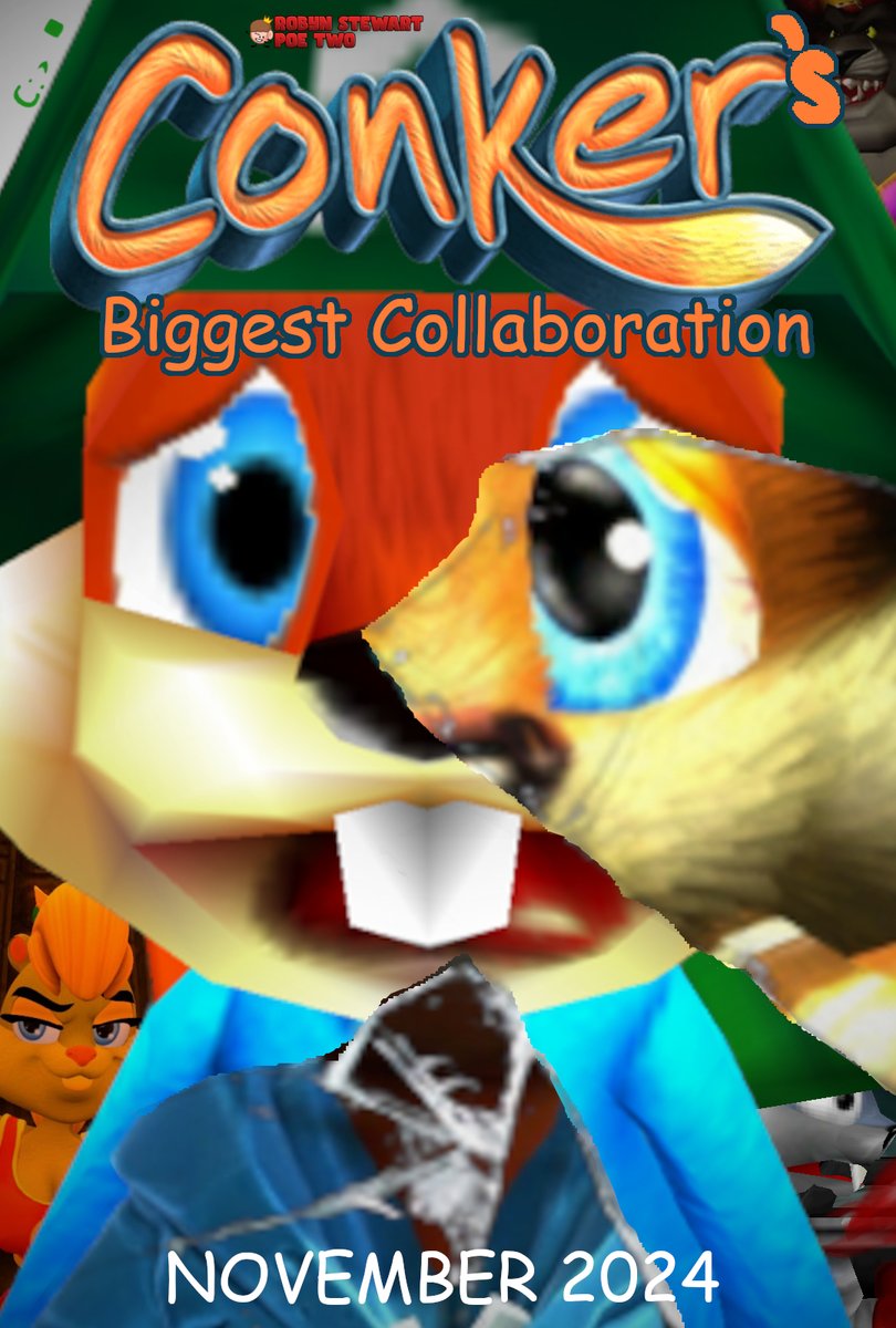 RSPTYTP's tweet photo. It's what i call...a biggest collaboration! Premiering November 21 only on YouTube.
#ConkerYTPCollab https://t.co/7jgzf7wVdR