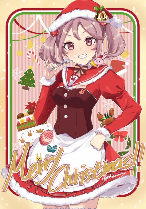 サンタなみさんの絵だよ!クリスマス、ktkr!!#艦これ 