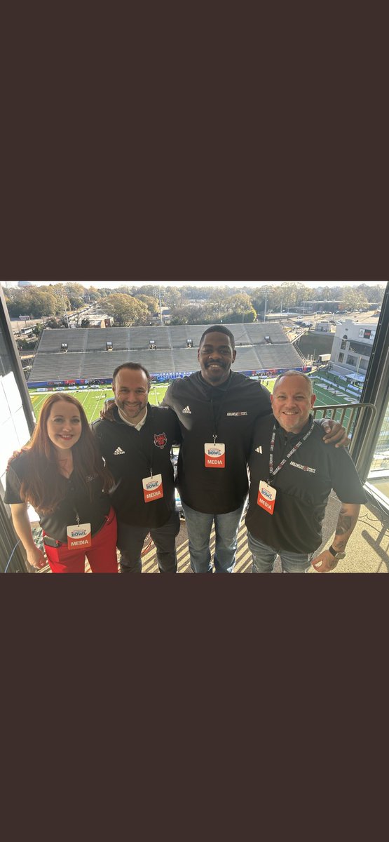 Was blessed to call a bowl game on my birthday. What a great first year it was been along side this awesome broadcast crew. More To Come! #WolvesUp