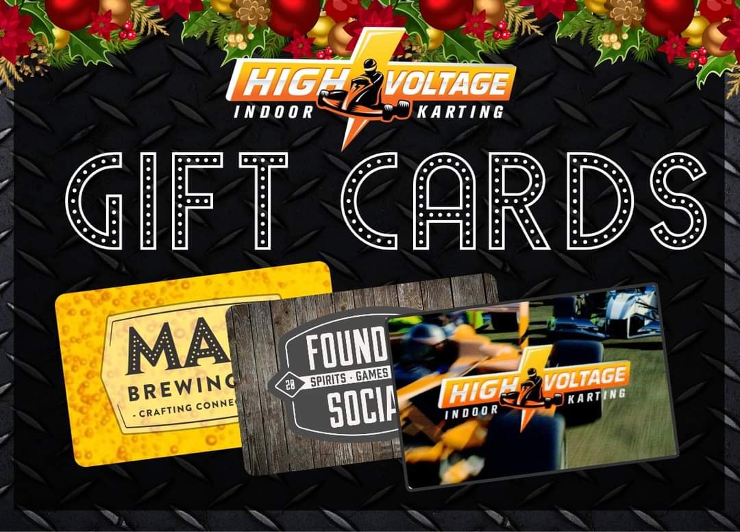 🎄 Last minute gift need? 🎁🏎️
 Treat your loved ones with the thrill of speed by gifting them High Voltage Karting Gift Cards! 🚀 

Don't wait, grab yours now:   bit.ly/3gjpjhk