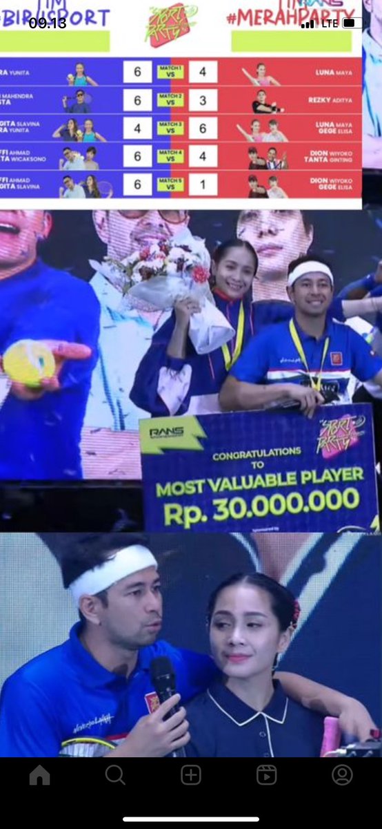 Evahawa's tweet photo. Gokil ! Pd hal Dion maennya bagus tp msh bs di atasi ama Raffi , congratz RANS #raffiahmad #nagitaslafina #SportParty https://t.co/YfxfuS0hCT