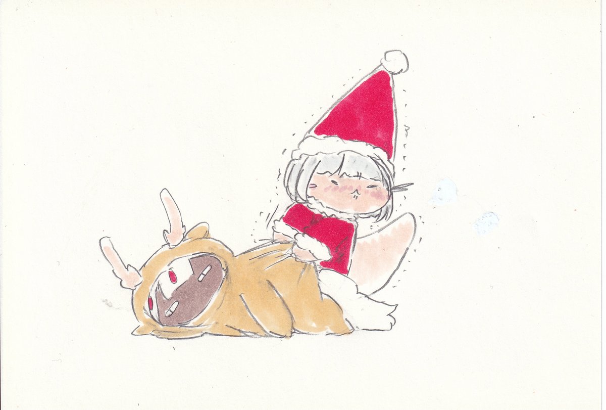 「クリスマスが始まっちゃうよぉ。#イラスト #メイドインアビス 」|けだまのイラスト