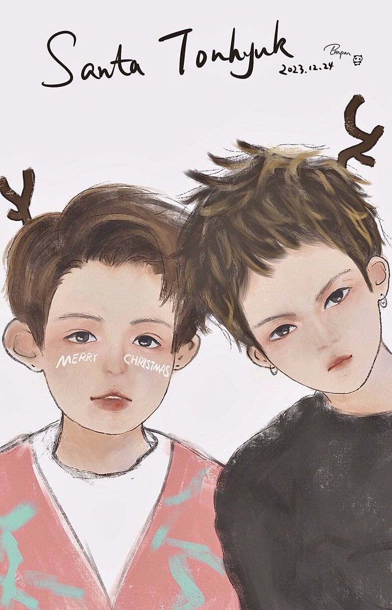 moonpanpan357's tweet photo. Merry Christmas 🎄🎄🦌🦌 #톤혁 #메리크리스마스 #토니안 #장우혁 #merrychristmas 💙❤️🎅 https://t.co/VCMb6cVhLr