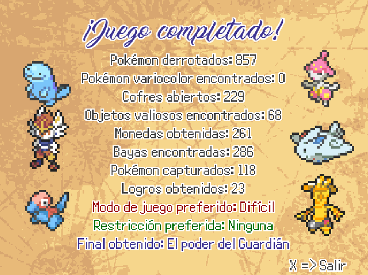 Anfreibal's tweet photo. Pokémon Reminiscencia - Fangame que ha saltado a otro nivel en cuanto a calidad, historia y jugabilidad. Tiene mecánicas roguelike y es muy rejugable una vez completes la historia principal. En mi opinión es el mejor juego de Pokémon creado por fans hasta la fecha. 9.5/10 https://t.co/vxr3j9RfYP