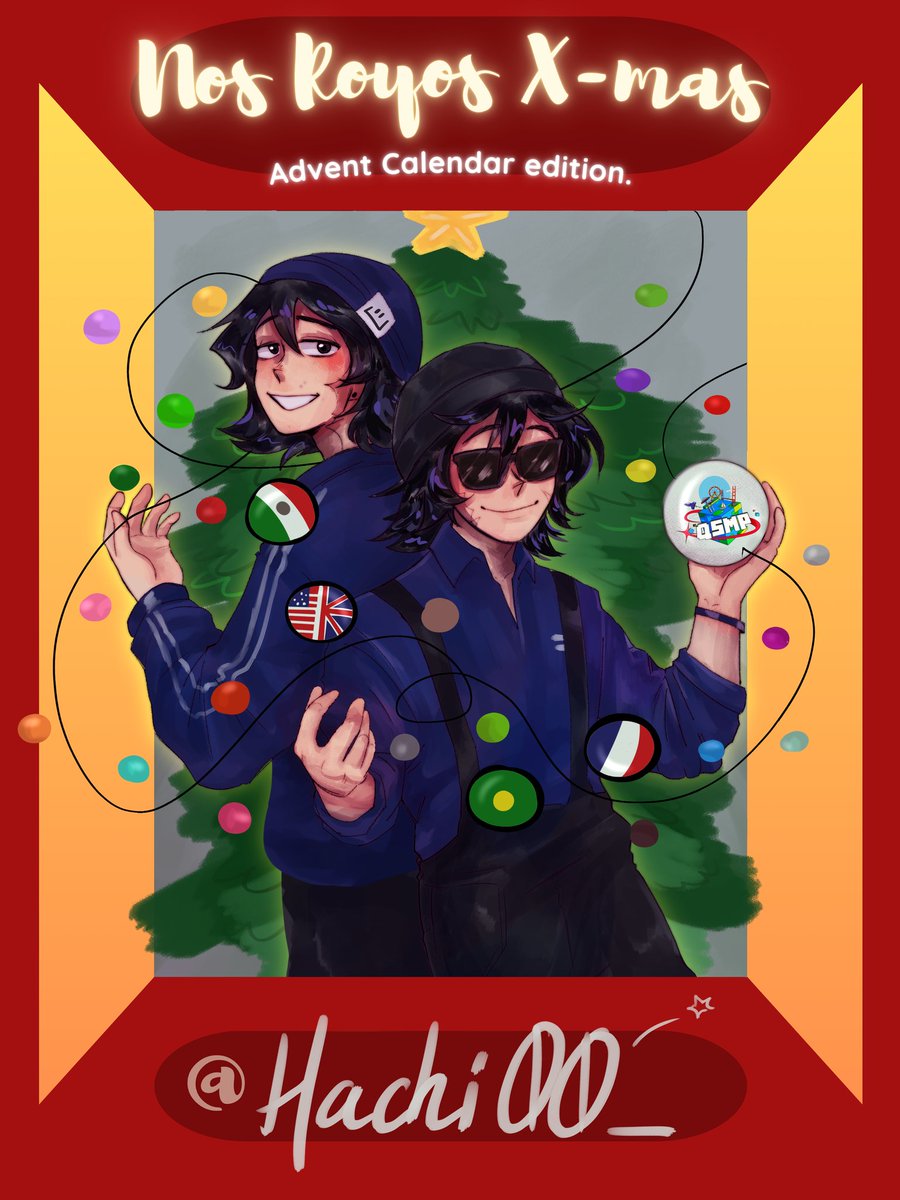 NosRoyosART's tweet photo. ⛄🎄🎁 Advent Calendar Nos Royos edition 🎁🎄⛄
❄️ En todo el mundo nos preparamos!! ❄️
✨🎁 @Hachi00_ tiene un regalo para ti 🎁✨
Descubramos juntos qué es (⁠｡⁠･⁠ω⁠･⁠｡⁠)⁠ﾉ🎁

#qsmpfanart #qsmp #NosRoyosXMas ✨ https://t.co/HHfsDE4vca