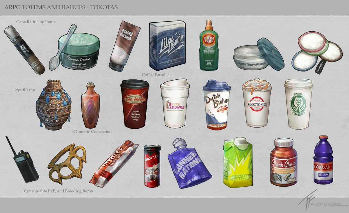 Items, Profile totems, and Companions for Tokotas LLC!   TBH next to monsters, these are my favorite things to work on.