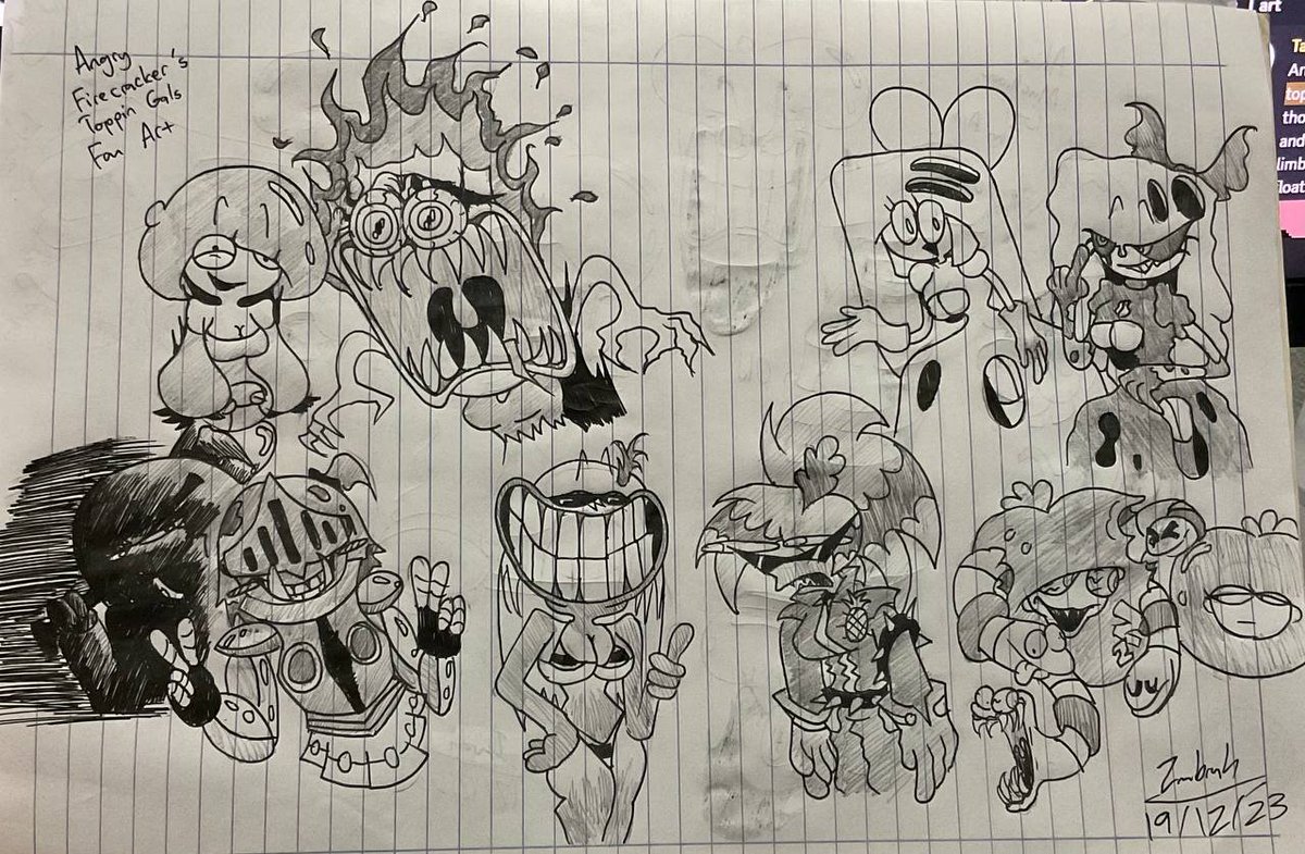ImbroniI's tweet photo. Oh Man haven't post anything in a while

have some Alt Toppin Gal Fan Art

Alt Toppin Gals:
Marinara by Alice
Toppin Gals (Pizzahead Minions) by u/Angry_Firecracker
#PizzaTowerArt #pizzatower #toppingals #pizzatowerfanart https://t.co/8GNtHoSmuD