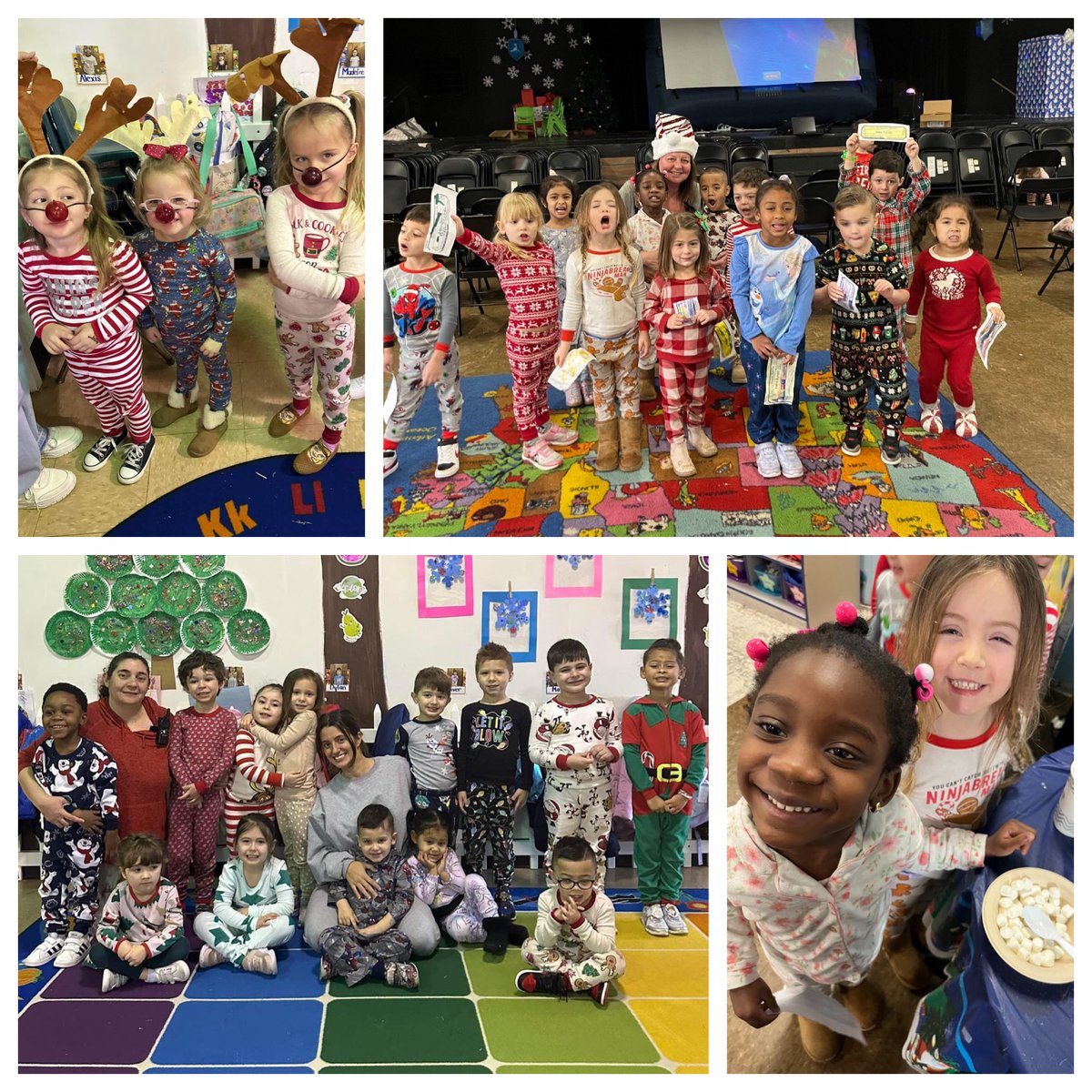 ProjectBeforeGF's tweet image. Happy holidays! These preschoolers had so much fun dressed in their pajamas and all ready for their ‘Polar Express’ day! See you in 2024!