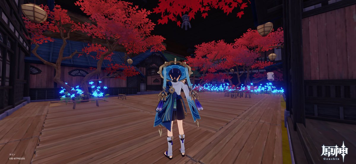 hoozuki0414's tweet photo. 放浪者好きな方なら、きっと借景ノ館も好きよね？
借景ノ館イメージで、塵歌壺作って見たいと思った事……あるよね！？でも壺の室内は木が置けない……
だったら！室外に室内作ればいいじゃない！という事で、必死で作った借景ノ館イメージの壺。今の状態ではなく、敢えて華やかにしました！
#原神 https://t.co/8LFpsj9vWr