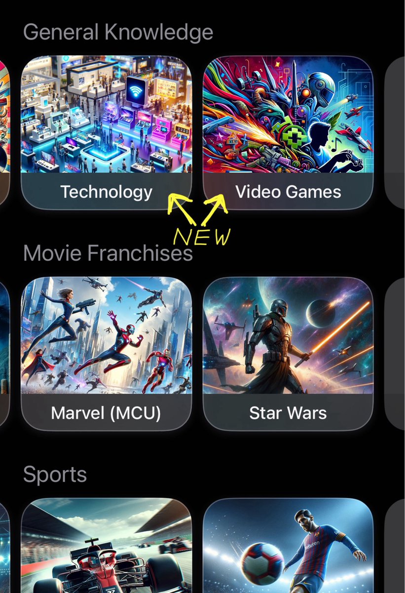 Version 1.1.0 released with 2 new topics:
📱 #Technology and 🎮 #VideoGames

Use one of the now 22 topics to create a crossword in seconds. 🧩⚛️

Or even create crosswords on ANY topic of your choice with some help of #ChatGPT within minutes! 🧠 👇
fline.dev/8-steps-to-cre…