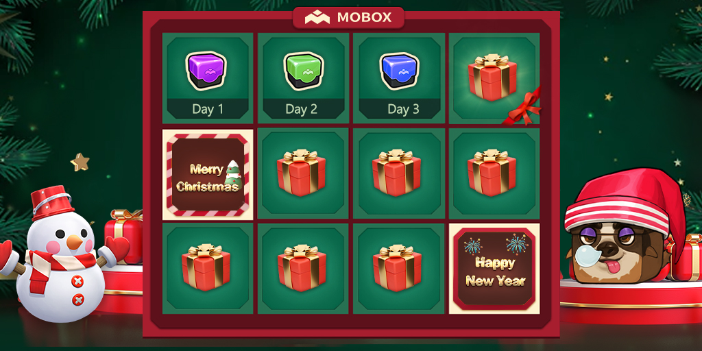 MOBOX_Official's tweet photo. MOBOX 🎅12 days of Christmas🎉

Win a New Prize Everyday!🎄

Day 4️⃣

☑️Follow, Like, RT &amp; Tag 3 Friends
☑️Comment with #MOBOX user ID
☑️What is your favorite Christmas Food?🧑‍🍳😋
☑️Prizes sent to #BSC wallet

*1 winner per day

#ChristmasGiveaway https://t.co/3W37uWpGTy