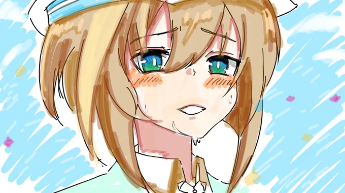 12/23の配信視聴ありがとー! 巨乳女装コスプレサンタはいかがでしょうか? やっぱコスプレって楽しいんよね 配信で描いたもの 20231223
