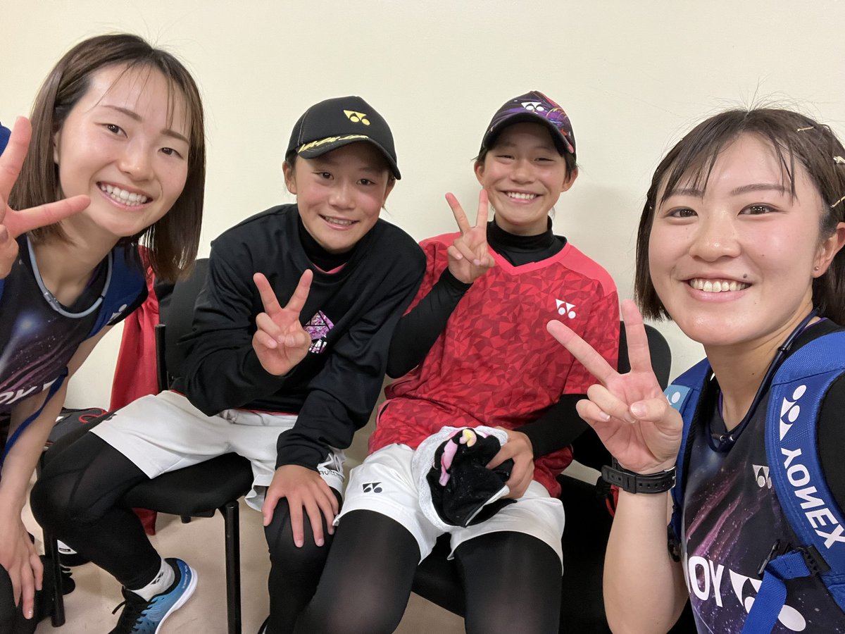 okometabetaiyo7's tweet photo. ひめちゃんゆめちゃん！
強すぎ！！🫨🫨
試合楽しかった！
．
#JAPANGP2023 #ソフトテニス https://t.co/NgEN5dFtJT